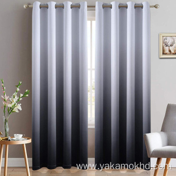 Black Ombre Curtains with Grommet